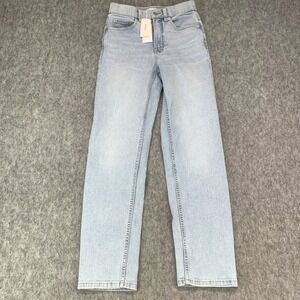 NWT Spanx Lycra Fitsense Slim Straight Women's Denim Jeans Size 2 (24x27)